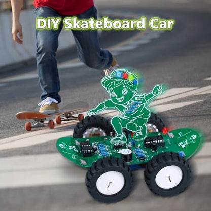 MiOYOOW DIY RC Car Soldering Kit STEM Electronics Project for Teens