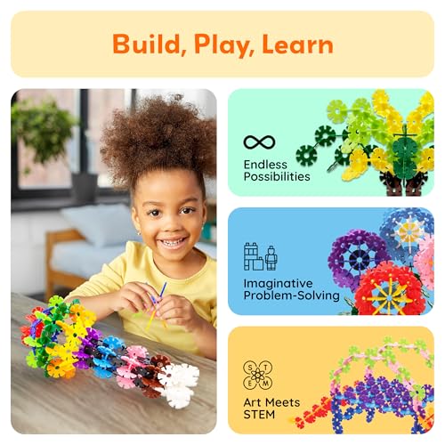 PicassoTiles Building Chips Interlocking Disc Construction Blocks in 12 Colors STEM Learning Early Education Toy Engineering Playset Child Brain Development for Toddlers Girls Boys Kids Age 3+ PTF108 - color: Multi-color