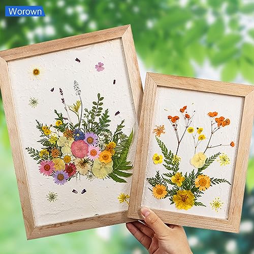 Worown A4 Wooden Paper Making Screen Kit, Paper Making Frames, Mould and Deckle for DIY Crafts (12 x 8 Inch) - size: A4