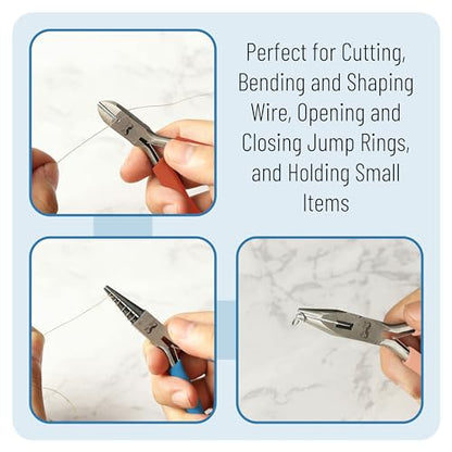 Mr. Pen- Pliers for Jewelry Making, 3 Pack, Chain Nose - color: Multicolor 1