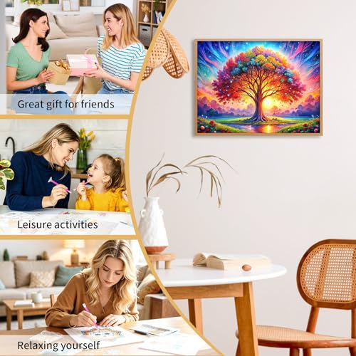 Tree of Life Diamond Art Kits for Adults Beginners 12x16 in, DIY Craft Gift - color: DP-US07