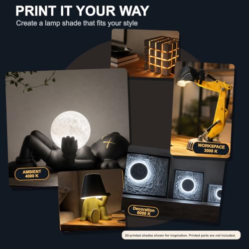 LED Lamp Kit 001, 3D Printing Model Kit, 3000K Warm Light, 1 Pack - size: 3000K Warm Light