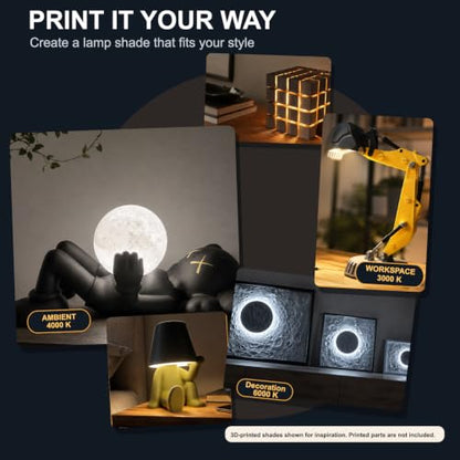LED Lamp Kit 001, 3D Printing Model Kit, 3000K Warm Light, 1 Pack - size: 3000K Warm Light