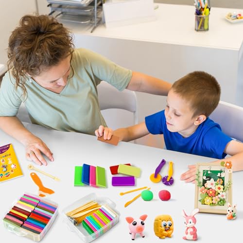 Aestd-ST Polymer Clay 52 Colors, Oven Bake Modeling Clay for Kids & Artists - color: 52 Colors