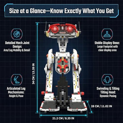 HJPLPXH Space Robot Dog Building Set with LED Light and Walking Design - style: Space Robot