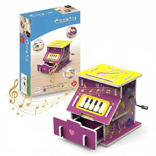 STEM DIY Music Box Kit, Build & Play, Hands-on, Ages 6+, Science Gift - style: Music Box