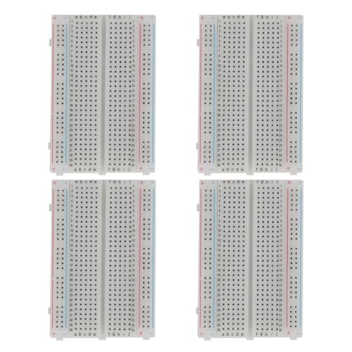 4pcs 400 Point Breadboard Mini Solderless Breadboard Ideal for prototyping Test Circuits