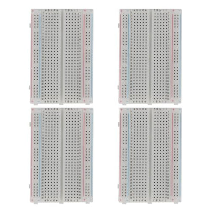 4pcs 400 Point Breadboard Mini Solderless Breadboard Ideal for prototyping Test Circuits