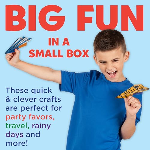 Creativity for Kids Paper Airplane Kit, Make 20 Airplanes - style: Mini Kit- 20 Airplanes