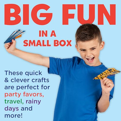Creativity for Kids Paper Airplane Kit, Make 20 Airplanes - style: Mini Kit- 20 Airplanes