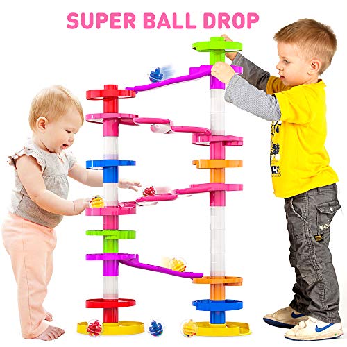 WEofferwhatYOUwant Super Ball Drop Tower - Safe Large Balls Long Ramps 10M+ - style: Super Ball Drop