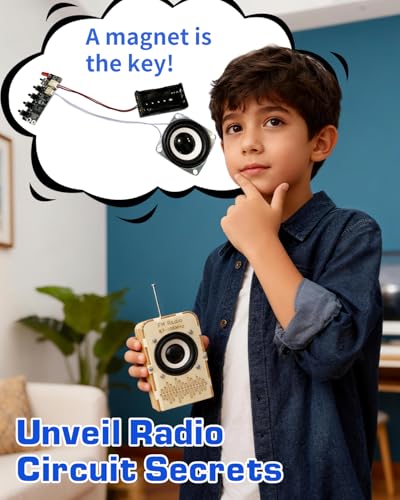 Science Kits for Kids Age 8-12 12-14, STEM Toys DIY Radio Kit - size: Small
