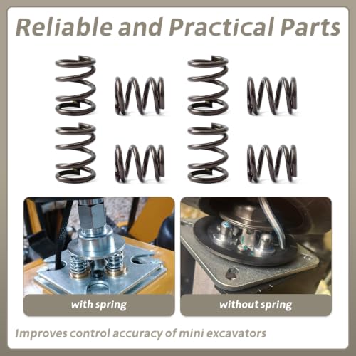 8 Pcs Mini Excavator Control Lever Spring Kit Replacement for AGT