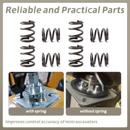 8 Pcs Mini Excavator Control Lever Spring Kit Replacement for AGT