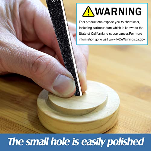 Honoson 70 Pcs Sanding Sticks Polishing Sticks Fine Sanding Twig Coded Abrasive Sand Twig for Plastic Model Assorted Metal and Wood Sand Tool Accessory for Craft(Low Grits Rating,Water Drop) - style: Water Drop
