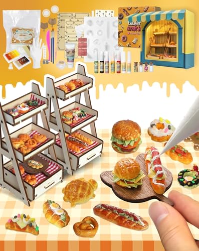 iLAND Crafts for Teens 14-16 Adults Bakery DIY Clay Art Kit, Birthday Gifts - style: Clay Bakery w/ Spotlights