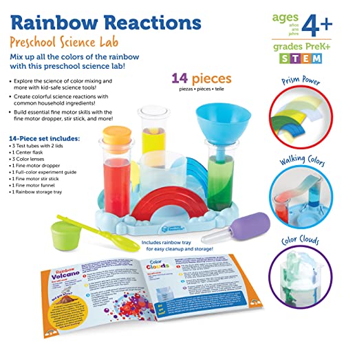 Learning Resources Rainbow Reactions Preschool Science Lab