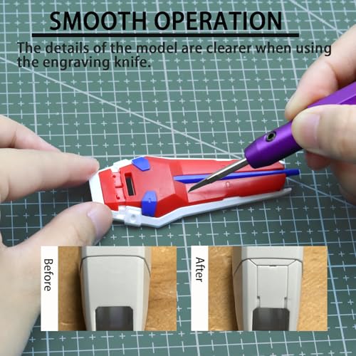 Model Scriber Tool 0.15mm Tungsten Steel Chisel - style: purple+0.15mm