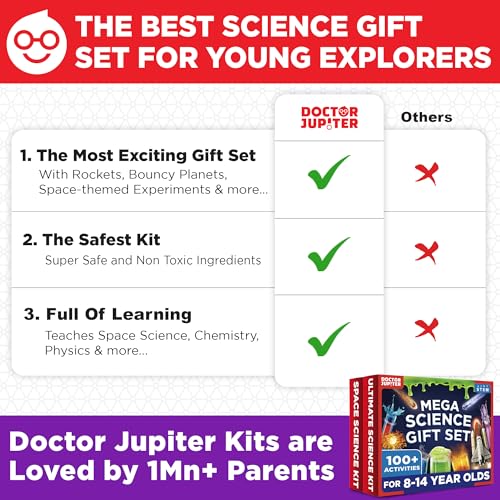 Doctor Jupiter Mega Science Gift Set for Kids Ages 8+, Birthday Gift - style: Mega Science Gift Set: 8+