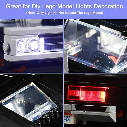 Upgraded Light Kit Compatible with Lego Speed Champions Fast & Furious 1970 Dodge Charger R/T, Lights Decoration Compatible with Lego 76912 (Model Not Included) - style: Light Kit Lego 76912