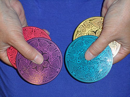4 Element Disks: Fire, Water, Earth, Air–Freedom, Stability, Energy & Flexibility, Balance Your Astrology, Feng Shui Home, Bedroom-Geometric Copper Antenna Powerforms Divine Essence 3"Dia(Save $12.60)