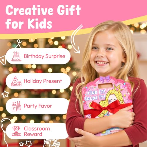 JoyCat Find & Color Paint with Water Coloring Books for Toddlers - style: Fashion Princess