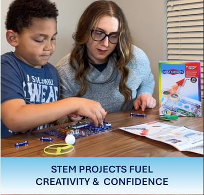 SNAP CIRCUITS Flight Deck STEM Toy, Paper Airplane Launcher, Ages 8+