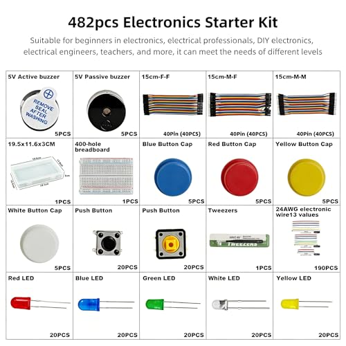 482pcs Electronics Project Super Starter Kit for Arduino
