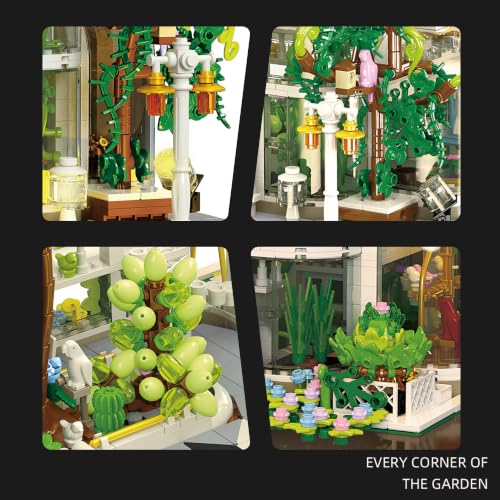 Botanical Garden Building Set with LED Lights Creative Flower Plant