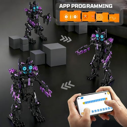 DOLIVE STEM 5 in1 Dinosaurs Building Kits for Kids Ages 8-14, Remote Control and App Controlled Dinosaur Figures Toy, Birthday Gift for 8 9 10 11 12+ Years Old