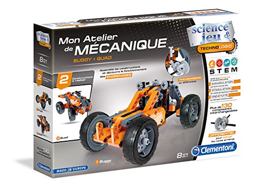 Clementoni 52244-ATELIER DE MÉCANIQUE - Buggy & Quad-Jeu scientifique
