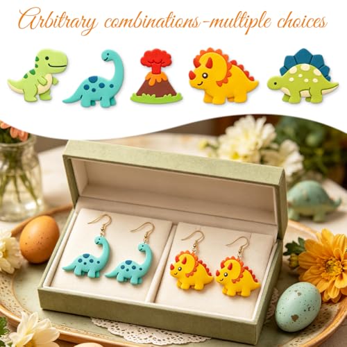 ORIGACH 14 Pcs Dinosaur Polymer Clay Cutters Set