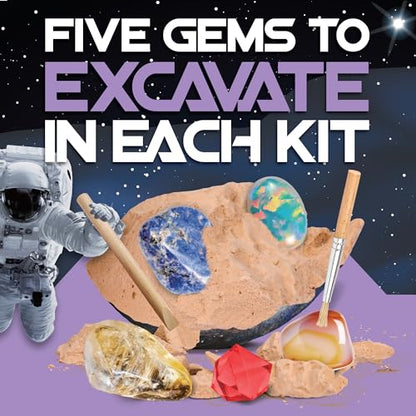 Cosmic Dig Kit by Big Discoveries - Explore the Planets of the Solar System with Gem & Fossil Excavation Kits for Kids | STEM Toy Science Dig Kits with Gemstones for Boys and Girls - style: Mercury