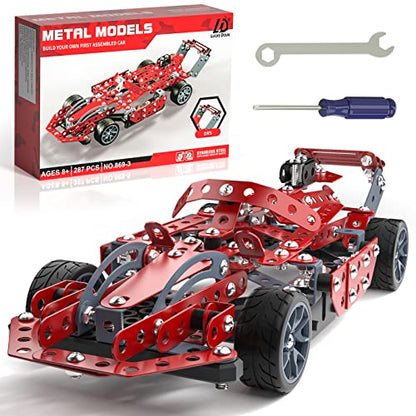 Lucky Doug Building Kit Model Car Set - STEM Project Building Toys for Kids Ages 8-12, Assembly Building Vehicle for Boys 8 9 10 11 Years Old - style: 869-3