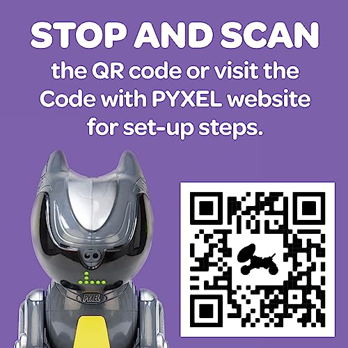 Educational Insights PYXEL A Coder's Best Friend - Programmable Coding Robot for Kids with Blockly & Python Languages, Learn Early Robotics, Kids Robot & STEM Toys for Boys and Girls Ages 8+