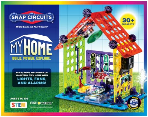 SNAP CIRCUITS My Home STEM Electronics Building Kit for Kids Ages 8+