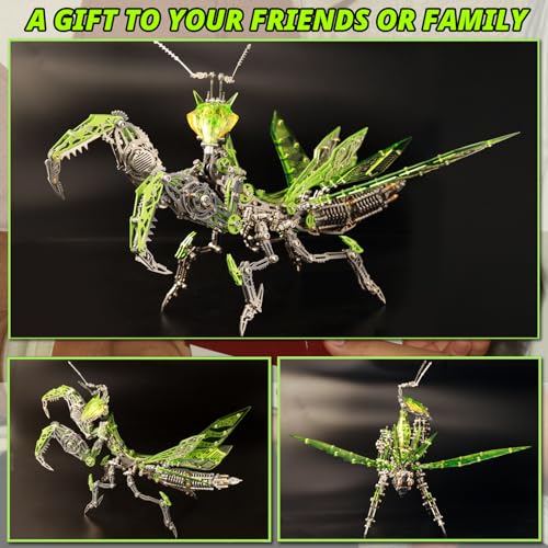 3D Metal Puzzles for Adults, Metal Model Kits Difficult Metal Building Kit - color: Green