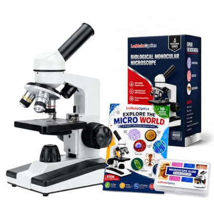 Microscope for Adults Students, 40X-2000X Metal Microscope Kit