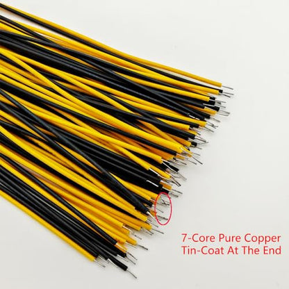 Gebildet 50pcs 110VAC 5mm Yellow LED Lights Emitting Diodes, Prewired 7.9 Inch V LED Light Diffused Colored Lens Small LED - color: Yellow-5mm-110V