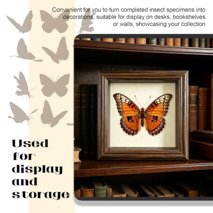 18Pcs Insect Pinning Kit, Beginner Entomology Kit with Tracing Paper, Tweezers, Scissors, Picture Frame, Insect Pins, Butterfly Pins and Foam Pinning Board.