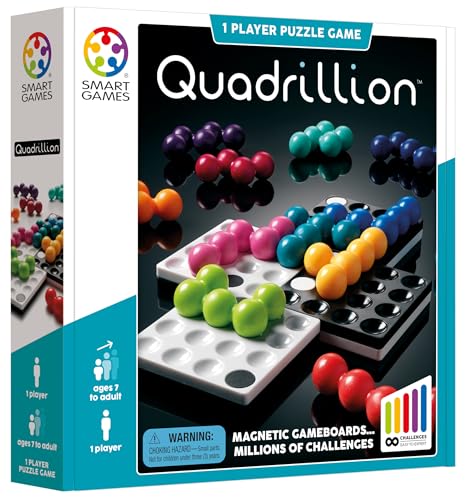 SmartGames Quadrillion: Magnetic Logic Puzzle Game for All Ages 7+