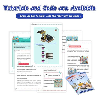 ACEBOTT 3-in-1 ESP32 IoT Control Smart Factory Starter Kit, Electronics Programming Kit Compatible with Arduino Scratch Online Tutorials, School DIY Education Solution Series STEAM Set for Teens 12+