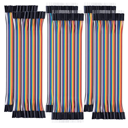 Aypzuke 20cm 240pcs Breadboard Jumper Wires Cable Kit Male to Female Compatible for Arduino Projects and Raspberry Pi - size: 20cm