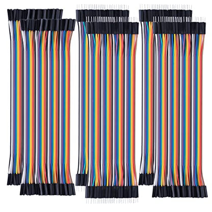 Aypzuke 20cm 240pcs Breadboard Jumper Wires Cable Kit Male to Female Compatible for Arduino Projects and Raspberry Pi - size: 20cm