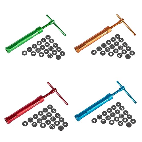 Stainless Steel Clay Extruder Sugar Paste Extruder Cake Fondant Decorating Tool Set Ceramics & Pottery Clay Extruders Mixers & Presses (Blue) - color: Blue