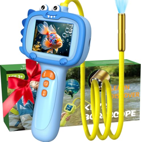 Kids Borescope Camera, STEM Outdoor Exploration Toy for Age 3+ Years Old - color: Blue