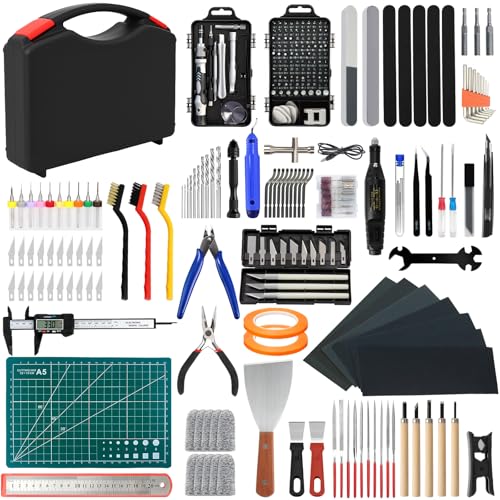295 PCS 3D Printing Tool Kit, 3D Printing Accessories with Nozzle Cleaning Kit,Deburring Tool,Screwdriver Set,Digital Caliper,Smoothing Tools,3D Printer Tools for Model Removing Finishing 3D Print - color: 295PCS