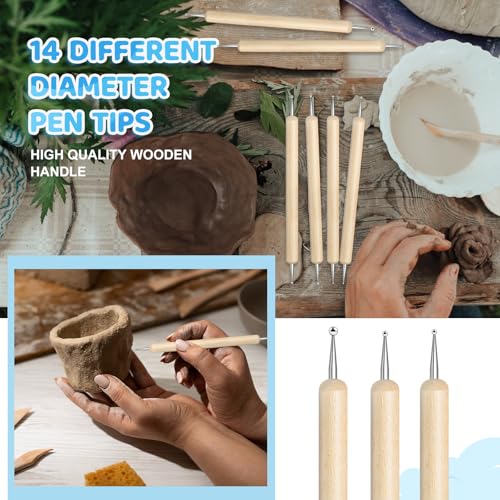 60 Pcs Mandala Dotting Tools for Painting Metal Embossing Tools for Rock Painting
