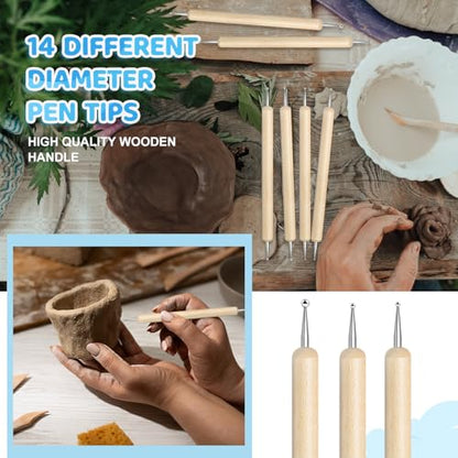 60 Pcs Mandala Dotting Tools for Painting Metal Embossing Tools for Rock Painting