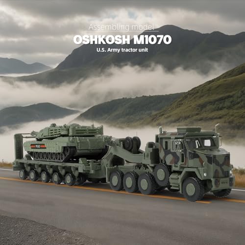 SEBUNAS 1/72 Scale M1070 (Green) Military Truck Quick Build Model - color: 9.M1070 GREEN